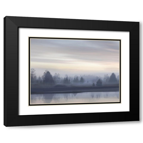 First Light III Black Modern Wood Framed Art Print with Double Matting by Clark, Madeline