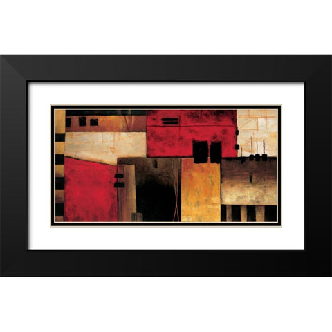 On the Horizon Black Modern Wood Framed Art Print with Double Matting by Hansen, Max