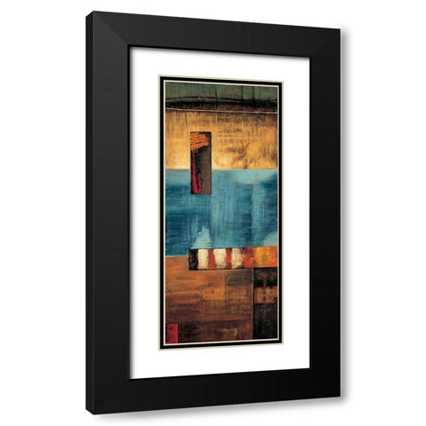 A World View II Black Modern Wood Framed Art Print with Double Matting by Hansen, Max