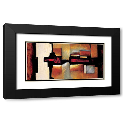 Equinox Black Modern Wood Framed Art Print with Double Matting by Hansen, Max