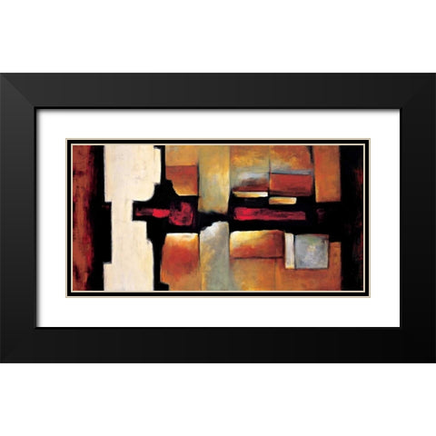 Equinox Black Modern Wood Framed Art Print with Double Matting by Hansen, Max