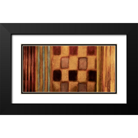 Afterglow Black Modern Wood Framed Art Print with Double Matting by Hansen, Max