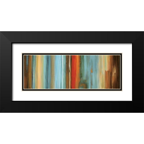 Flow I Black Modern Wood Framed Art Print with Double Matting by Hansen, Max