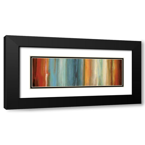 Flow II Black Modern Wood Framed Art Print with Double Matting by Hansen, Max