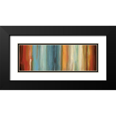 Flow II Black Modern Wood Framed Art Print with Double Matting by Hansen, Max