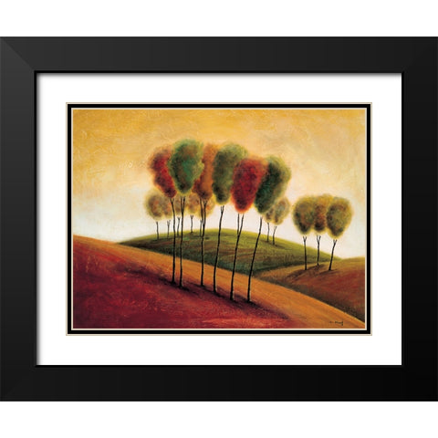 A New Morning I Black Modern Wood Framed Art Print with Double Matting by Klung, Mike