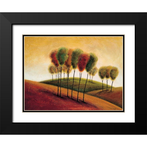 A New Morning I Black Modern Wood Framed Art Print with Double Matting by Klung, Mike