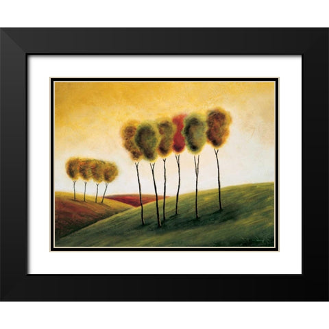 A New Morning II Black Modern Wood Framed Art Print with Double Matting by Klung, Mike