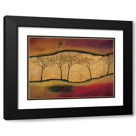 Torn Through II Black Modern Wood Framed Art Print with Double Matting by Klung, Mike