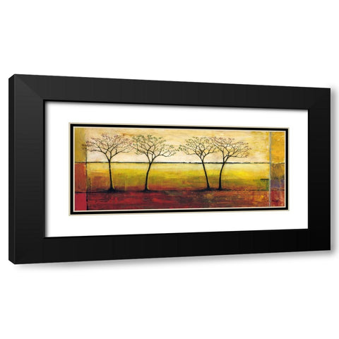 Life Line II Black Modern Wood Framed Art Print with Double Matting by Klung, Mike