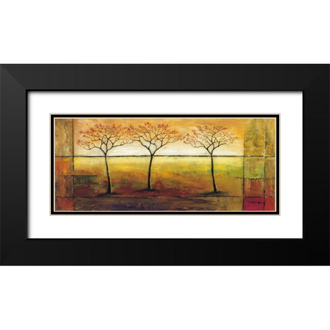 Life Line I Black Modern Wood Framed Art Print with Double Matting by Klung, Mike