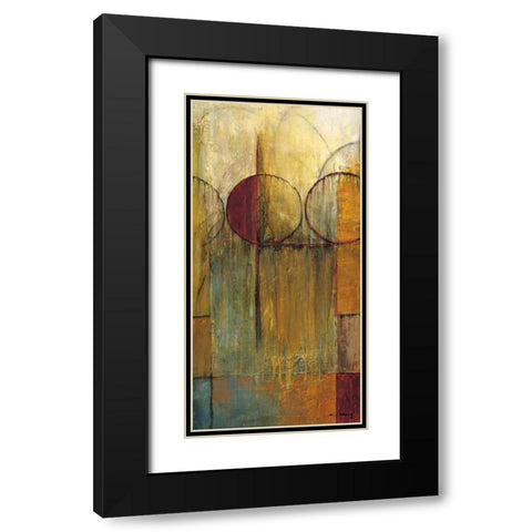Slender Friends II Black Modern Wood Framed Art Print with Double Matting by Klung, Mike