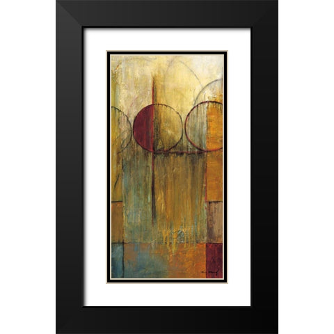Slender Friends II Black Modern Wood Framed Art Print with Double Matting by Klung, Mike