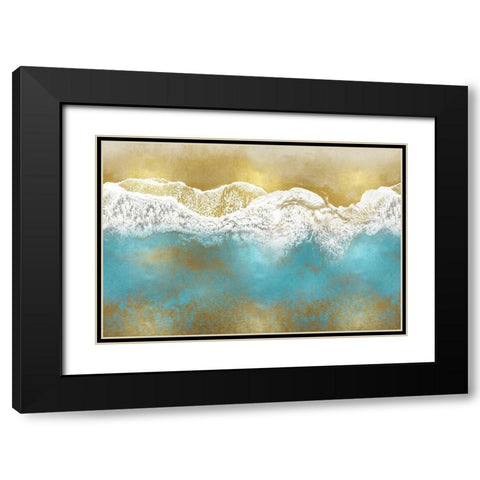 Gold Coast III Black Modern Wood Framed Art Print with Double Matting by Olsen, Maggie