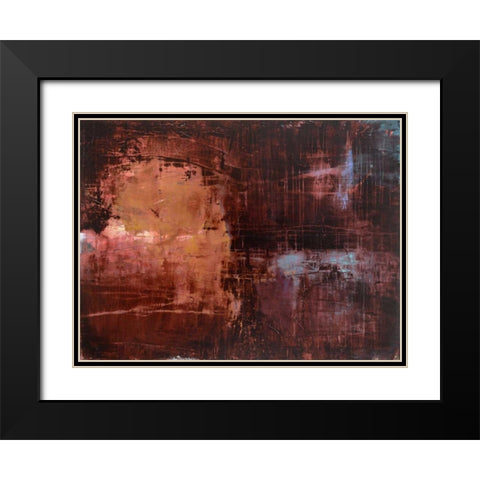 Merlot Sunset Black Modern Wood Framed Art Print with Double Matting by Oppenheimer, Michelle