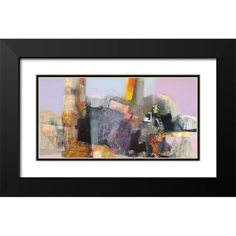 Trasparenze Black Modern Wood Framed Art Print with Double Matting by Piovan, Maurizio