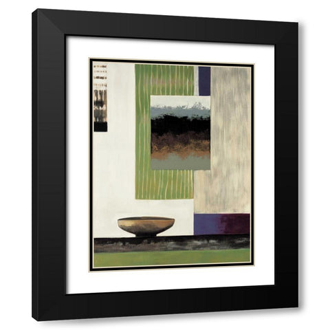 Tranquil II Black Modern Wood Framed Art Print with Double Matting by Richardson, Melissa