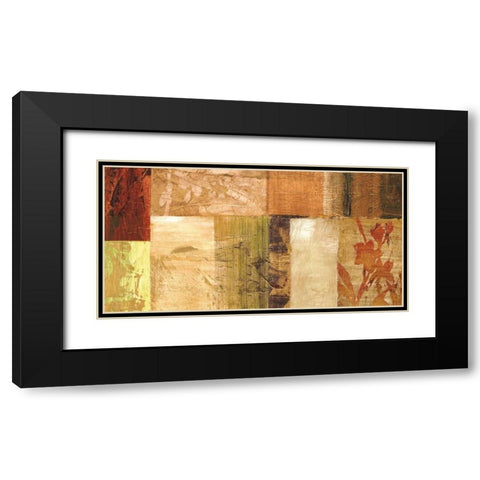 Equilibre naturel Black Modern Wood Framed Art Print with Double Matting by Reynaud, Martine