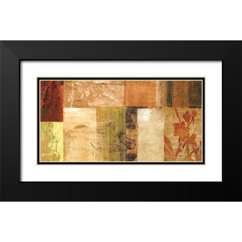 Equilibre naturel Black Modern Wood Framed Art Print with Double Matting by Reynaud, Martine