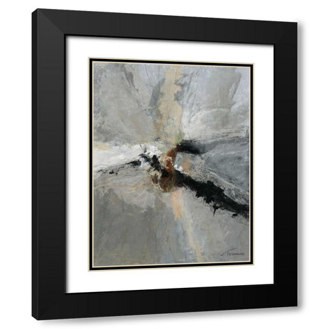 Dispassion I Black Modern Wood Framed Art Print with Double Matting by Tienhaara, Michael