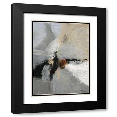 Dispassion II Black Modern Wood Framed Art Print with Double Matting by Tienhaara, Michael