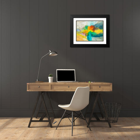 Emergence II Black Modern Wood Framed Art Print with Double Matting by Tienhaara, Michael