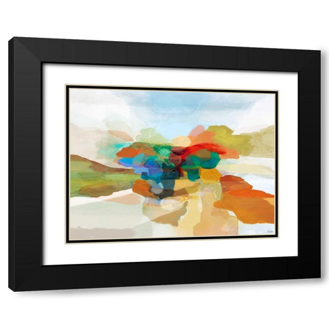 Fracture I Black Modern Wood Framed Art Print with Double Matting by Tienhaara, Michael