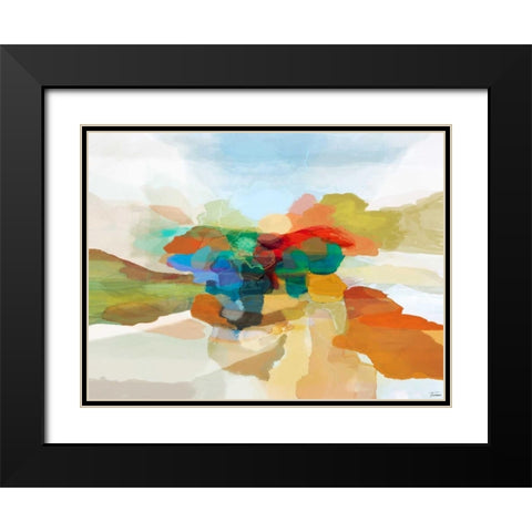 Fracture I Black Modern Wood Framed Art Print with Double Matting by Tienhaara, Michael