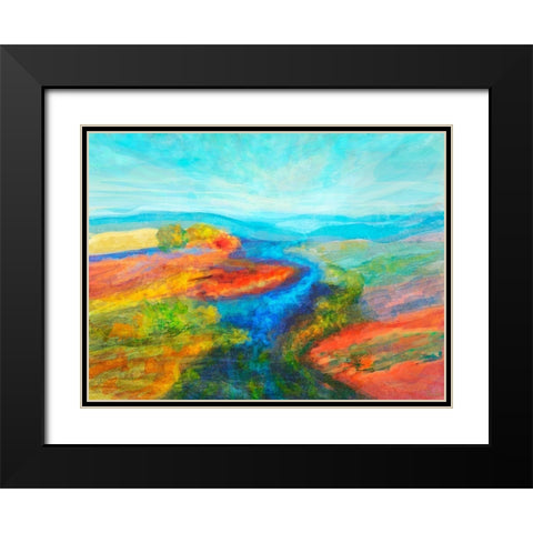 Mutations I Black Modern Wood Framed Art Print with Double Matting by Tienhaara, Michael