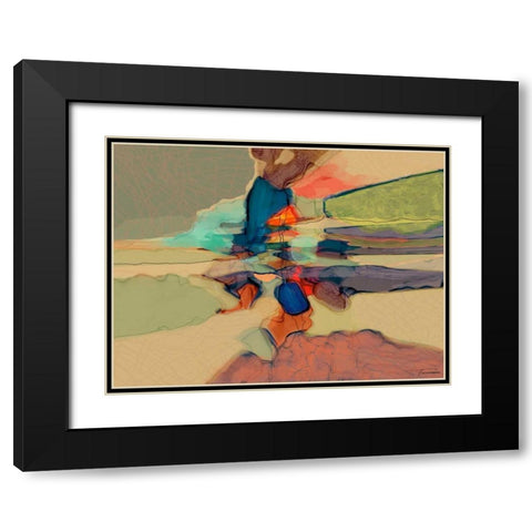 Progression III Black Modern Wood Framed Art Print with Double Matting by Tienhaara, Michael