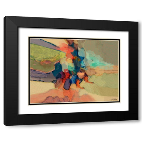 Progression IV Black Modern Wood Framed Art Print with Double Matting by Tienhaara, Michael