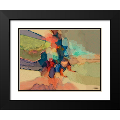 Progression IV Black Modern Wood Framed Art Print with Double Matting by Tienhaara, Michael