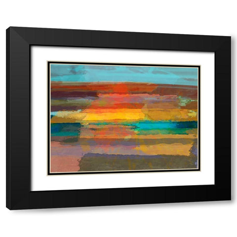 Solace I Black Modern Wood Framed Art Print with Double Matting by Tienhaara, Michael