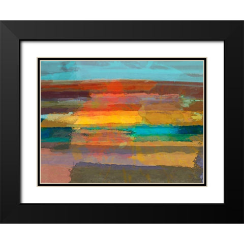 Solace I Black Modern Wood Framed Art Print with Double Matting by Tienhaara, Michael