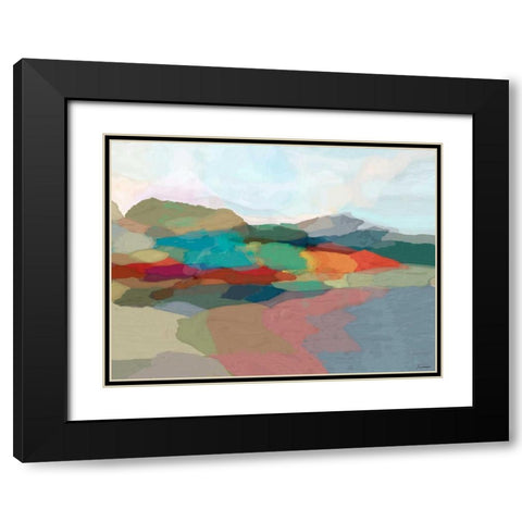 Strata I Black Modern Wood Framed Art Print with Double Matting by Tienhaara, Michael