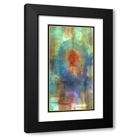 Tryptic Visions Center Black Modern Wood Framed Art Print with Double Matting by Tienhaara, Michael