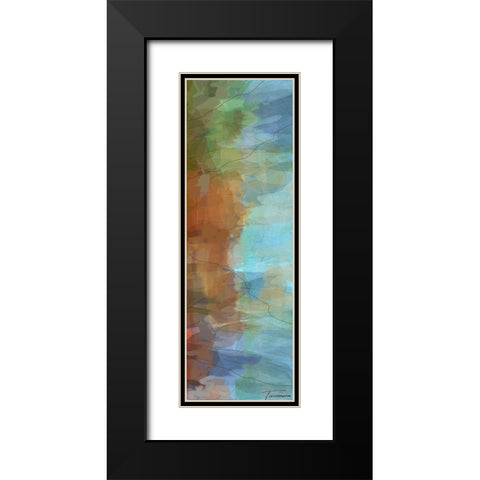 Tryptic Visions Right Black Modern Wood Framed Art Print with Double Matting by Tienhaara, Michael