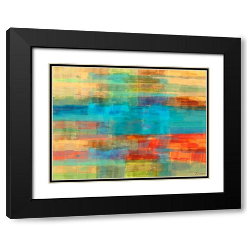 Variations I Black Modern Wood Framed Art Print with Double Matting by Tienhaara, Michael
