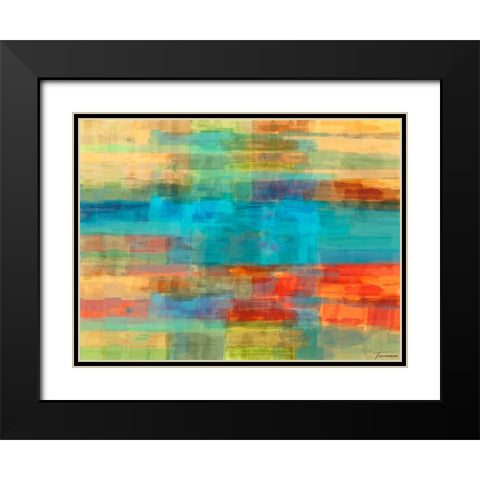 Variations I Black Modern Wood Framed Art Print with Double Matting by Tienhaara, Michael