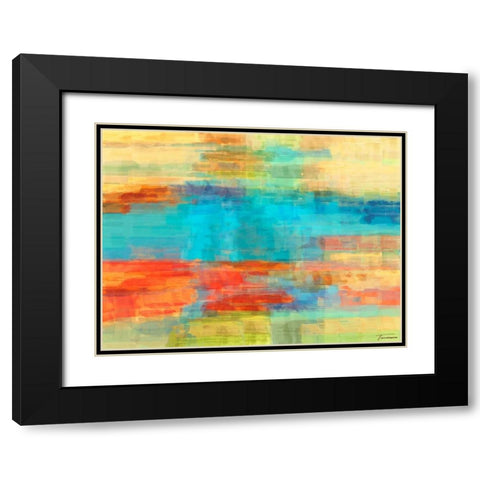 Variations II Black Modern Wood Framed Art Print with Double Matting by Tienhaara, Michael