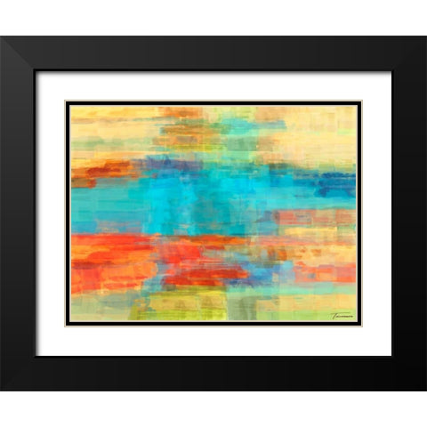 Variations II Black Modern Wood Framed Art Print with Double Matting by Tienhaara, Michael