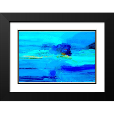 Emanate II Black Modern Wood Framed Art Print with Double Matting by Tienhaara, Michael