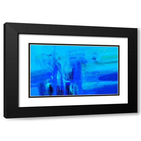 Mood Shift V Black Modern Wood Framed Art Print with Double Matting by Tienhaara, Michael