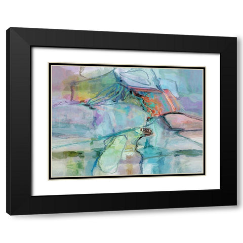 Movement I Black Modern Wood Framed Art Print with Double Matting by Tienhaara, Michael