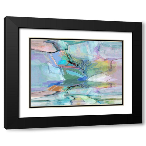 Movement II Black Modern Wood Framed Art Print with Double Matting by Tienhaara, Michael