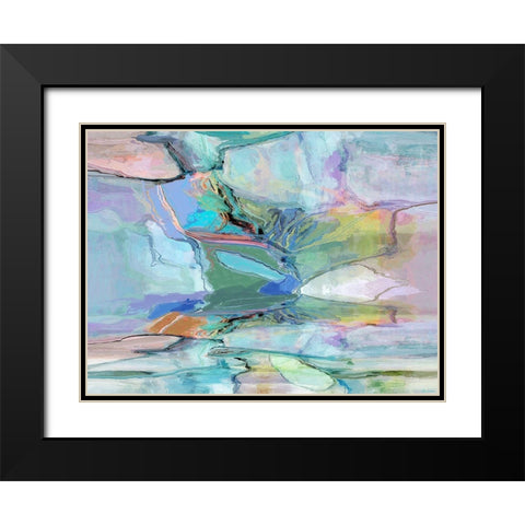 Movement II Black Modern Wood Framed Art Print with Double Matting by Tienhaara, Michael