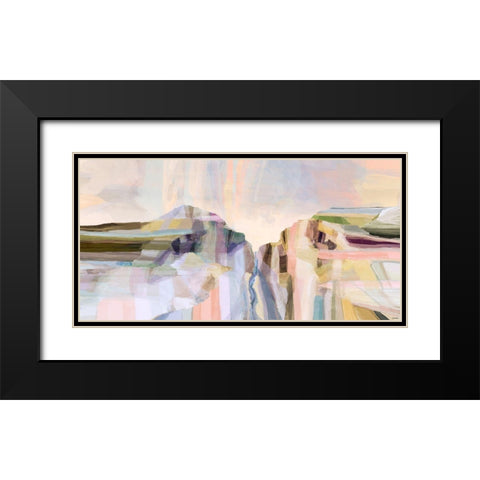 Hilltop Black Modern Wood Framed Art Print with Double Matting by Tienhaara, Michael