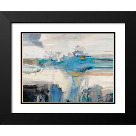 Melody I Black Modern Wood Framed Art Print with Double Matting by Tienhaara, Michael
