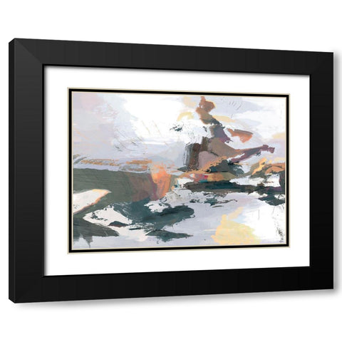 Textures I Black Modern Wood Framed Art Print with Double Matting by Tienhaara, Michael