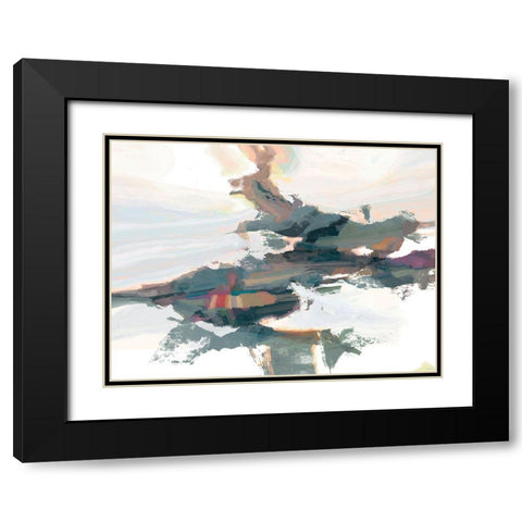 Textures II Black Modern Wood Framed Art Print with Double Matting by Tienhaara, Michael